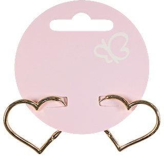 Naušnice – srce, zlatne ACCESSOIRES