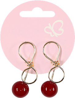 Naušnice – zlatne, mašna ACCESSOIRES