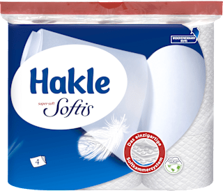 Toilettenpapier 4-lagig (9x100 Blatt) Hakle