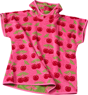 Badeponcho mit Kirsch-Muster, pink, Gr. 1 ALANA