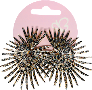 Naušnice – crno-zlatne ACCESSOIRES