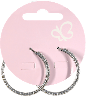 Naušnice – okrugle, s cirkonima ACCESSOIRES