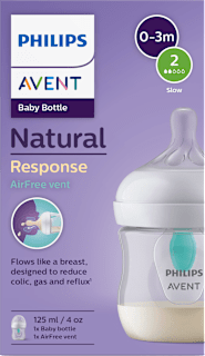 kojenecká lahev Natural Response s ventilem AirFree 0m+, 125ml PHILIPS AVENT