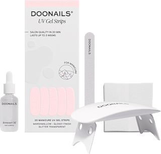 UV Maniküre Starterset, Gel Strips Marshmallow  Doonails