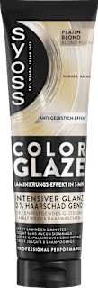 Farb-Glanzbehandlung Glossing Color Glaze Platin Blond Syoss