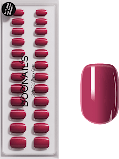 Künstliche Nägel, Soft Gel Press Ons Bubblegum Short Square Doonails