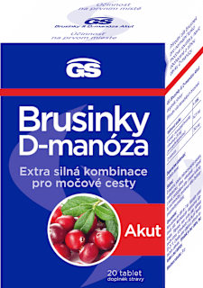 tablety Brusinky D-manóza akut GS