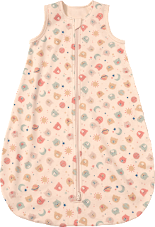 Schlafsack 1 TOG mit Bären-Muster, beige, 70 cm ALANA