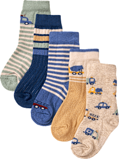 Socken mit Baustellen-Motiven, blau, Gr. 27/29 PUSBLU