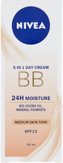 BB denný krém 24h Moisture 5v1 s OF 15 - tmavý odtieň NIVEA