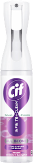 Spray uniwersalny z naturalnymi probiotykami Infinite+Clean All In One, Lavender + Eucalyptus Cif