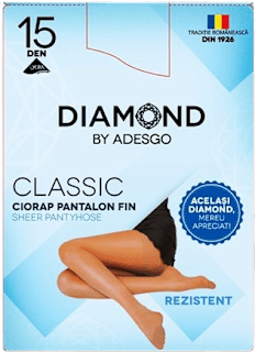 Dres damă Classic 15DEN negru M2 Diamond