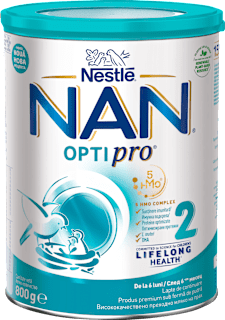 Nadaljevalno mleko za dojenčke in majhne otroke OPTIPRO 2, 6 m+ Nestlé NAN