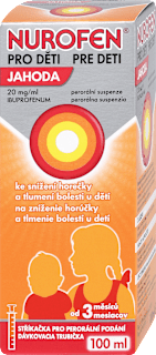 perorální suspenze pro děti od 3. měsíců s příchutí Jahoda NUROFEN