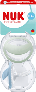 Schnuller Perfect Match Grün/Blau 0-6 Monate NUK