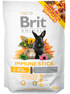 Tyčinky pre hlodavce ANIMALS IMMUNE STICK Brit