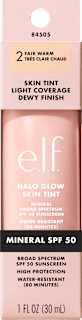 Foundation Halo Glow Skin Tint 2 Fair Warm e.l.f. Cosmetics