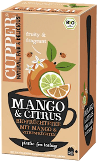 bio čaj s příchutí Mango & Citrus 20x1,8 g Cupper