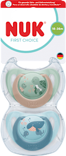 Schnuller First Choice Schildkröte/Wal 18-36 Monate NUK