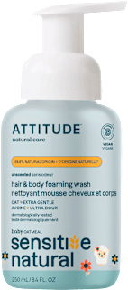 mycí pěna Sensitive natural 2 v 1 ATTITUDE