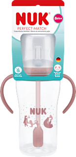 Trinklernflasche Perfect Match mit Strohhalm  8+ Monate sortiert NUK