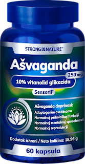 Ašvaganda Sensoril® kapsule STRONG NATURE