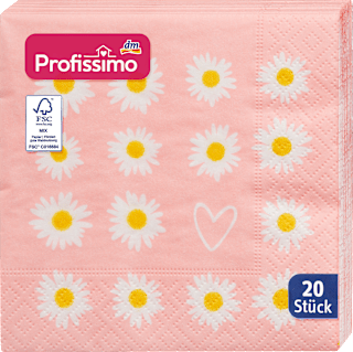 Cocktailservietten "Daisy Flowers" (25x25 cm) Profissimo