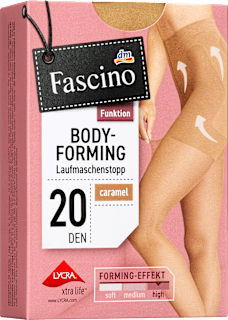 Body Xtrkaramel štrample 20 DEN, 46 - 48 - caramel Fascino