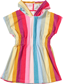 Badekleid mit Streifen-Muster, bunt, Gr. 110/116 PUSBLU