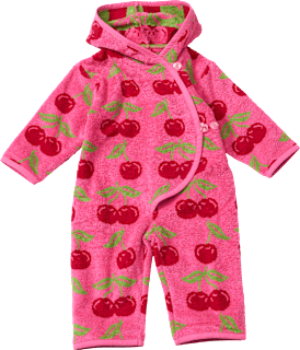 Badeoverall mit Kirsch-Muster, pink, Gr. 98/104 ALANA