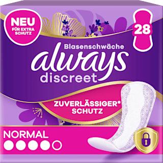 discreet Slipeinlagen Inkontinenz Normal always