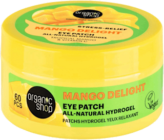 Hidrogelne blazinice za nego kože pod očmi Stress Relief Mango Delight organic shop