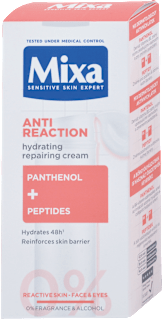 Hydratačný pleťový fluid Anti Reaction Panthenol + Peptides Mixa