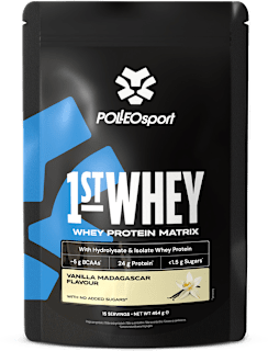 1st Whey proteinski prah s okusom vanilije POLLEOsport
