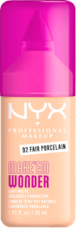 MAKE'EM WONDER tečni puder - 02 Fair Porcelain NYX PROFESSIONAL MAKEUP
