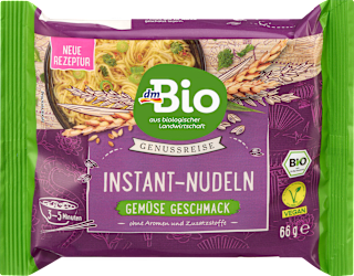 Noodles di frumento istantanei al gusto di verdure dmBio