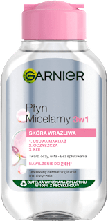 Płyn micelarny 3w1, skóra wrażliwa GARNIER