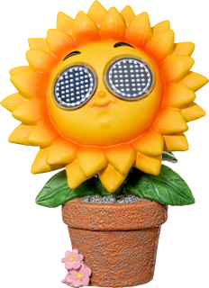 Solarfigur, Sonnenblume (20 cm) Dekorieren & Einrichten