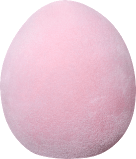 Keramikei beflockt, rosa (9 cm) Dekorieren & Einrichten