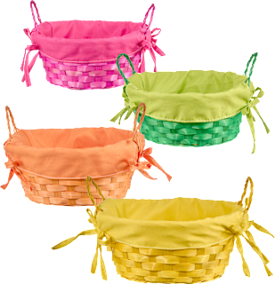 Osterkorb mit Henkeln, rund (21x21x9,5 cm) Dekorieren & Einrichten