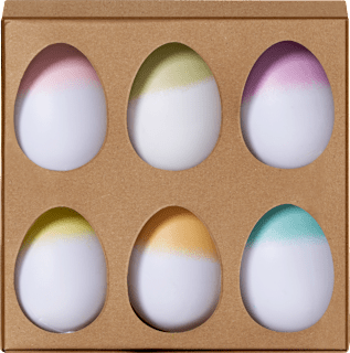 Kunststoffeier im Karton, pastell-Farbverlauf (60 mm) Dekorieren & Einrichten