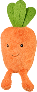 Plüschmöhre sitzend orange (24 cm) Dekorieren & Einrichten