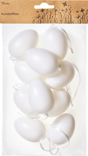 Kunststoffeier weiß (60 mm) Dekorieren & Einrichten