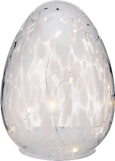 LED Glasei, gesprenkelt, weiß (15,5 cm) Dekorieren & Einrichten