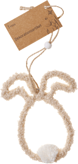 Teddyhase mit Bommel zum Aufhängen, beige Dekorieren & Einrichten