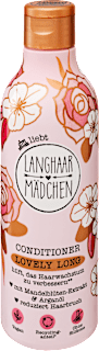 Balzsam Lovely Long, mandulavirággal és argánolajjal Langhaarmädchen