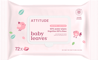 Baby leaves vlhčené ubrousky bez parfemace ATTITUDE