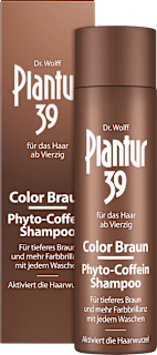 39 Color Braun Phyto-Coffein Shampoo Plantur 39