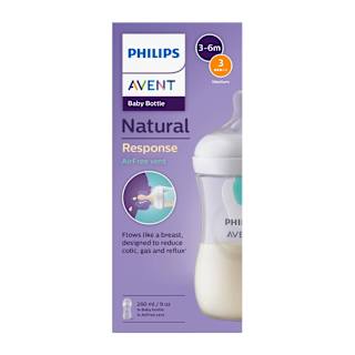 Biberon anti-colici Natural Response AirFree 3-6m debit 3 PHILIPS AVENT