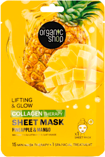 Maska za obraz Collagen Therapy, v obliki krpice organic shop